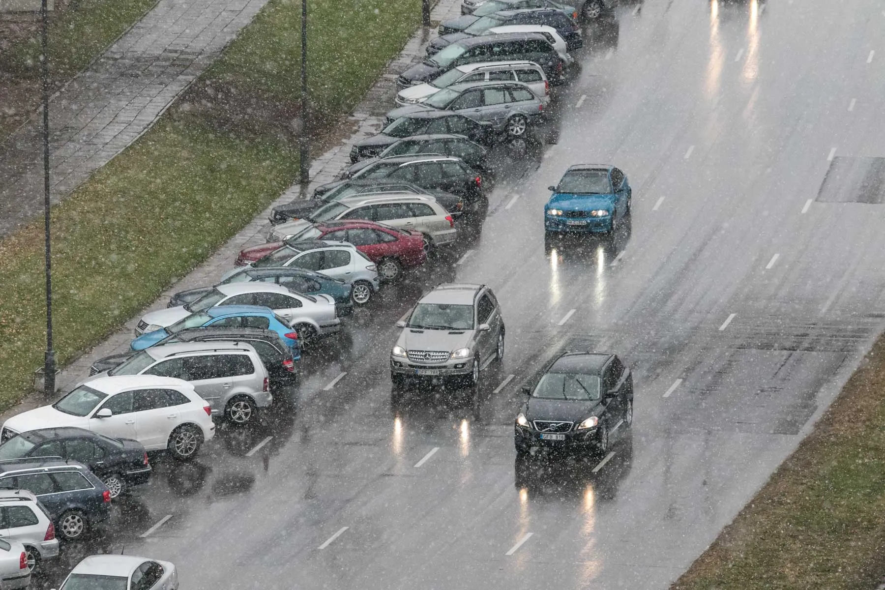 Pirmas sniegas Kaune