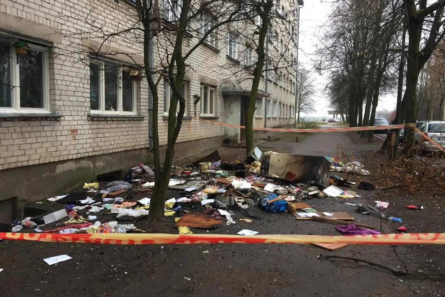 Gaisras Kaune daugiabutyje