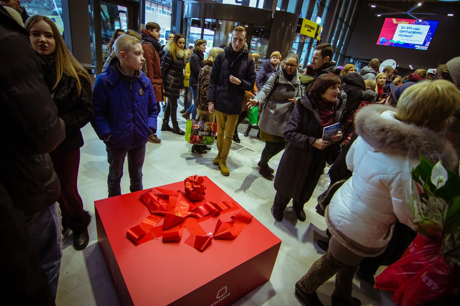 Kauniečiai autobusų stotyje sutinka vilniečius