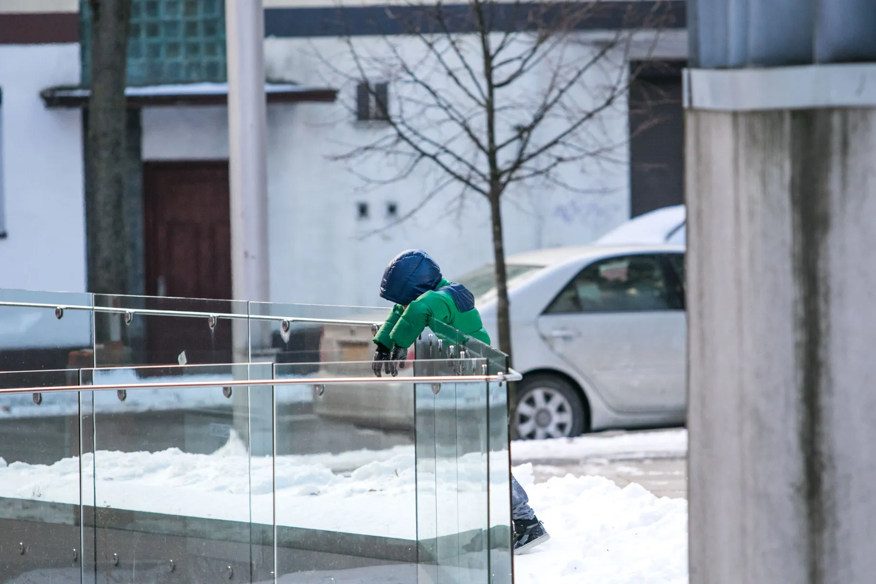 Kauniečiai šaltą žiemą