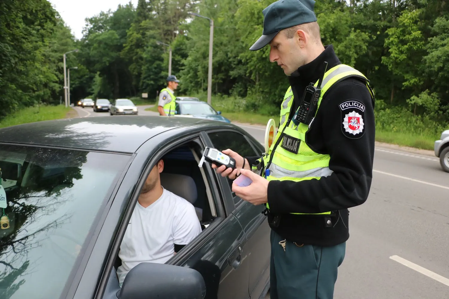 Sučiuptas vyras, neturėjęs teisės vairuoti
