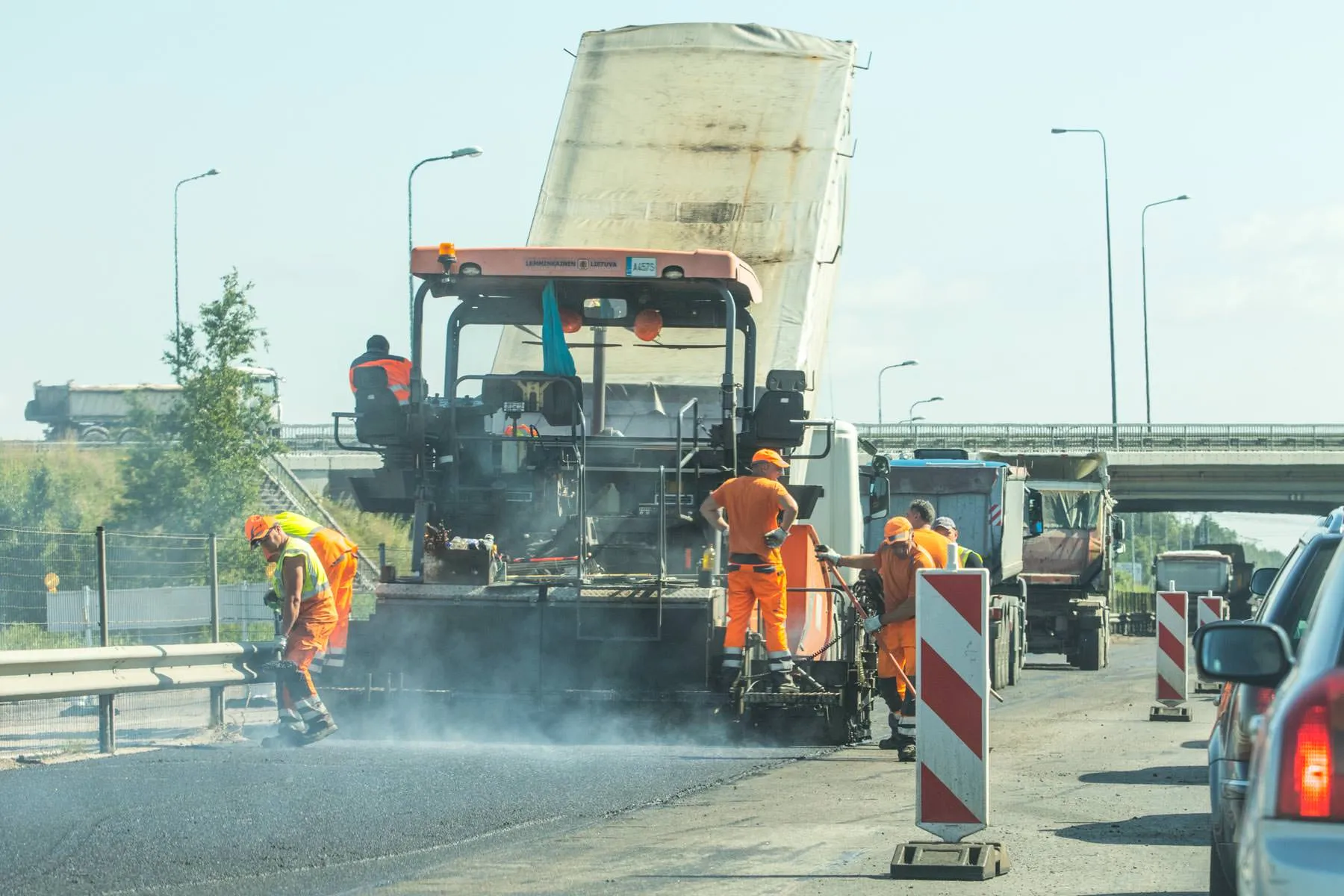 Kelio remonto darbai prie Karmėlavos