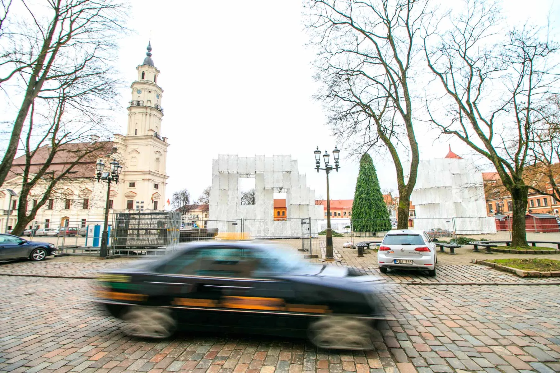 Ruošiamasi Kauno eglutės įžiebimui