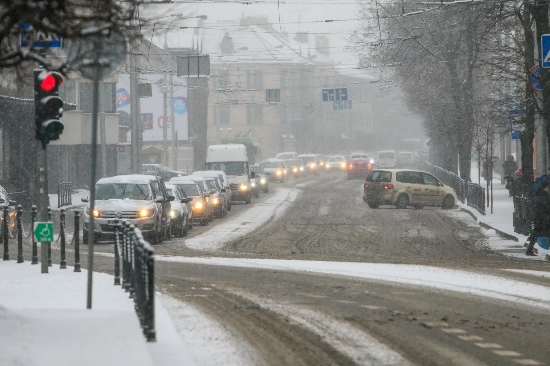 Kaune iškrito gausus sniegas