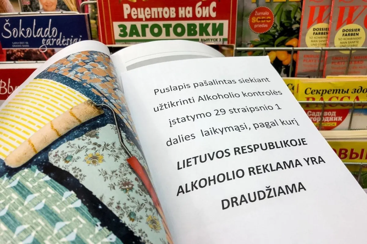Alkoholio reklamos draudimas