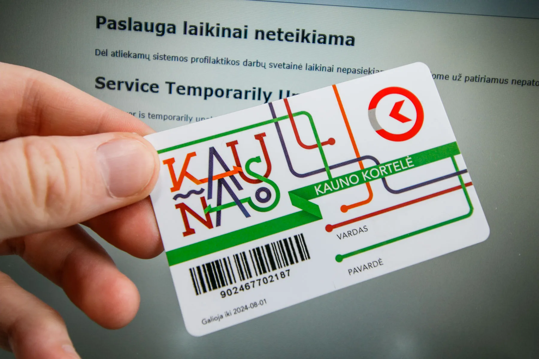 Neveikianti E. bilieto sistema