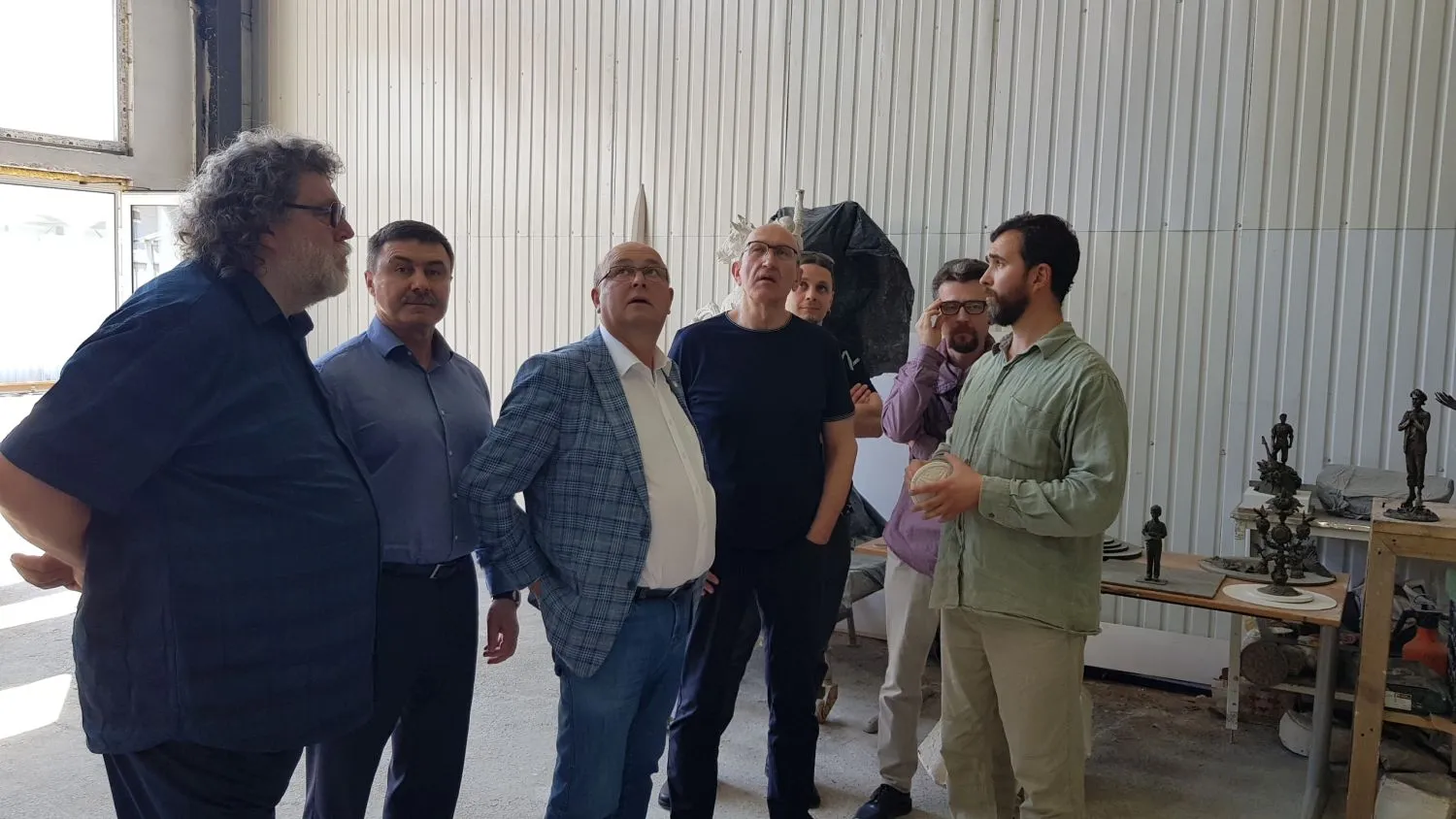 Vyčio skulptūros gamybos procesas