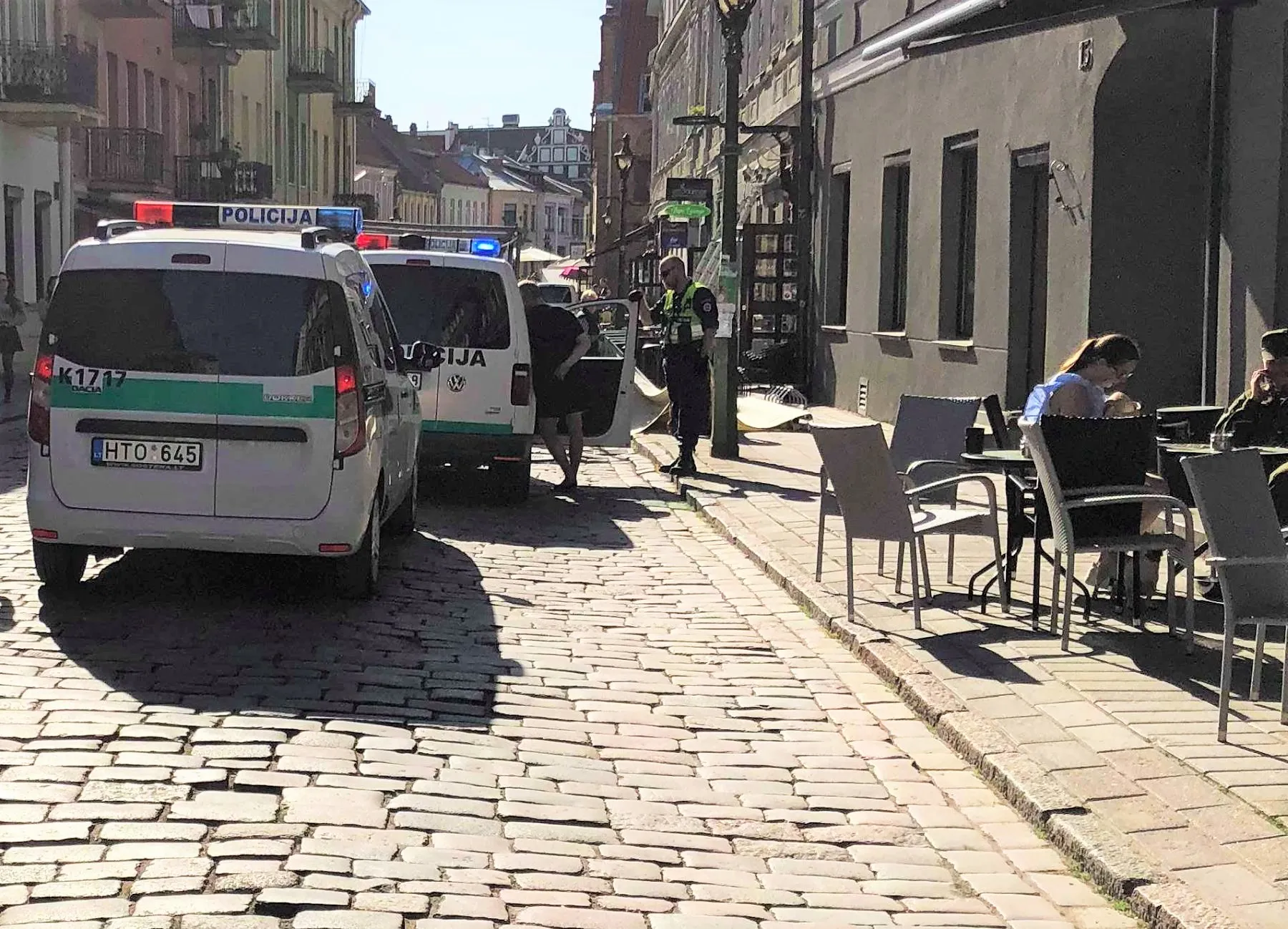 Policija Vilniaus gatvėje