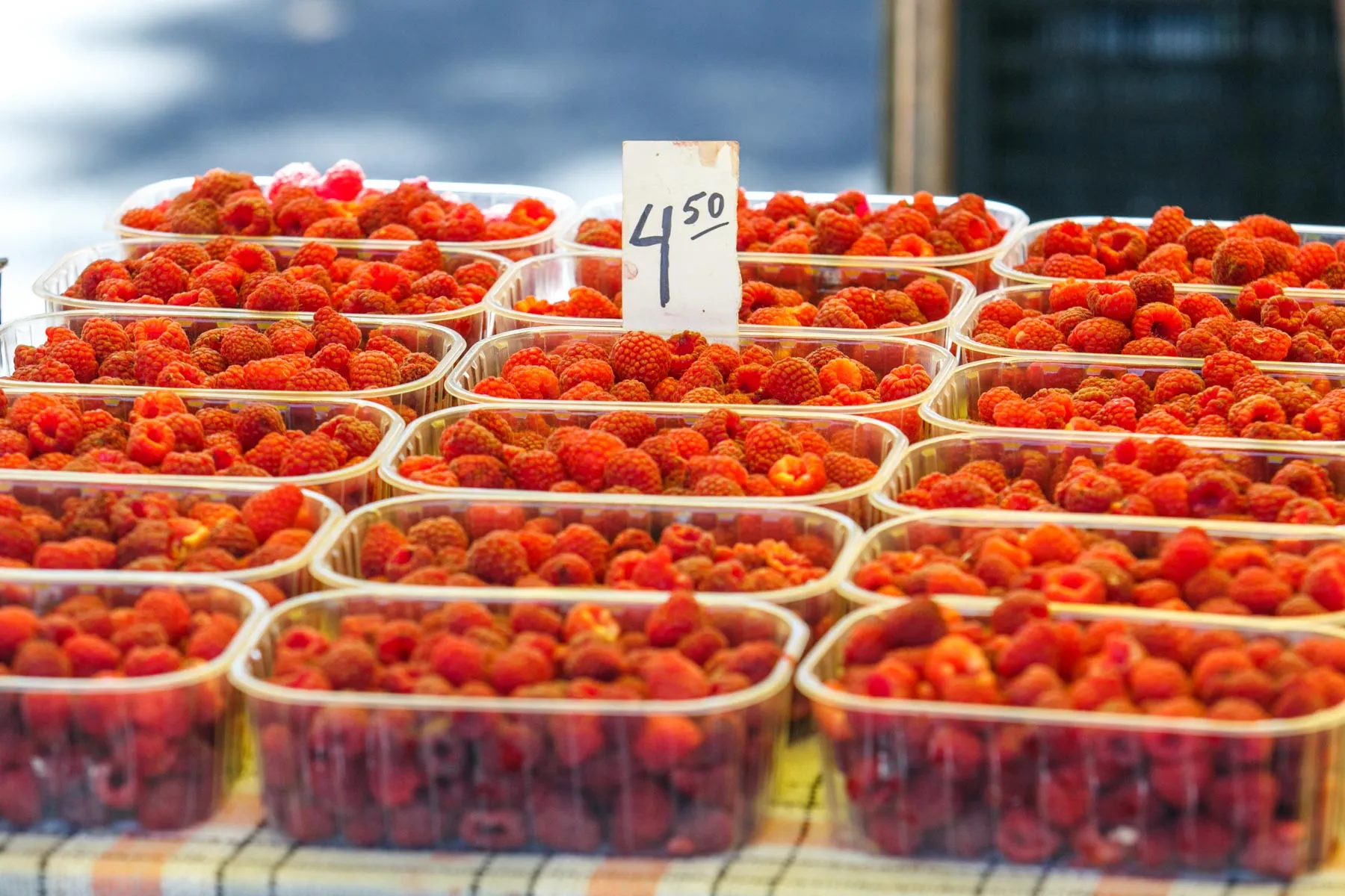 Kauno turgus, avietės