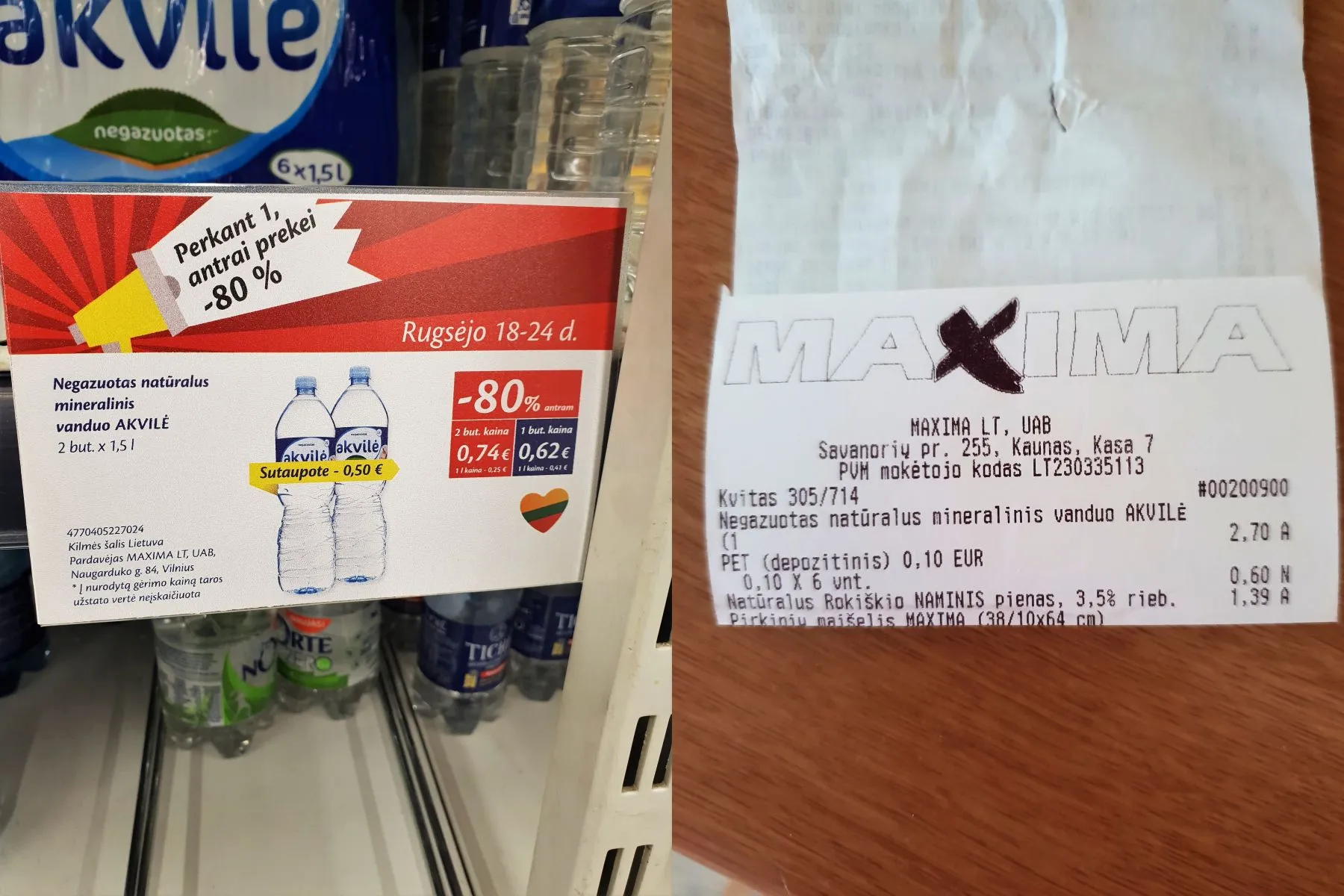 Mineralinis vanduo „Akvilė“