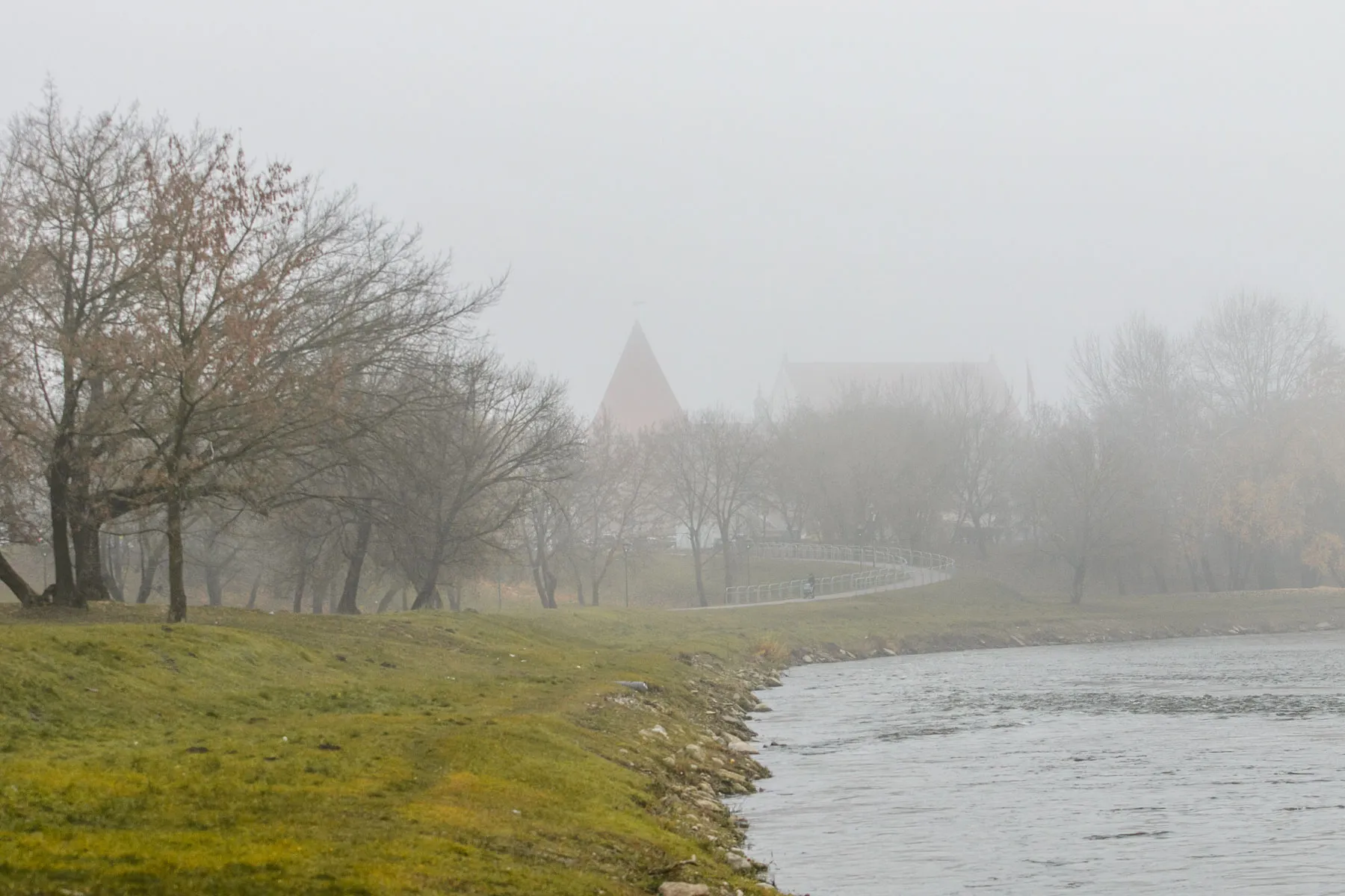 Kauną uždengė rūkas