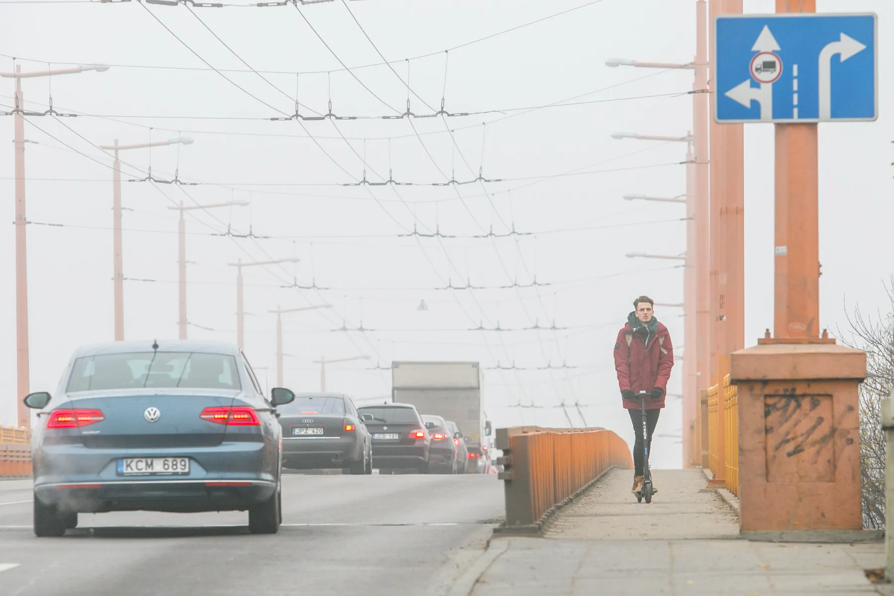 Kauną uždengė rūkas