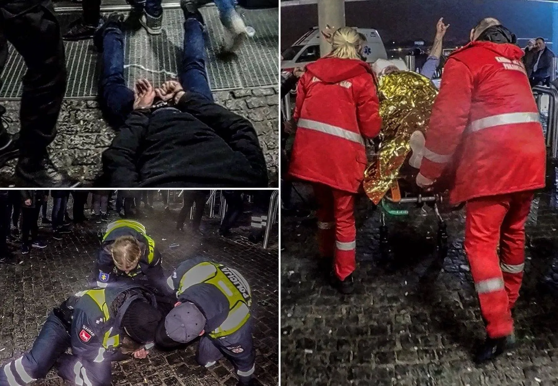 Muštynės prie „Žalgirio“ arenos per Radistų šou