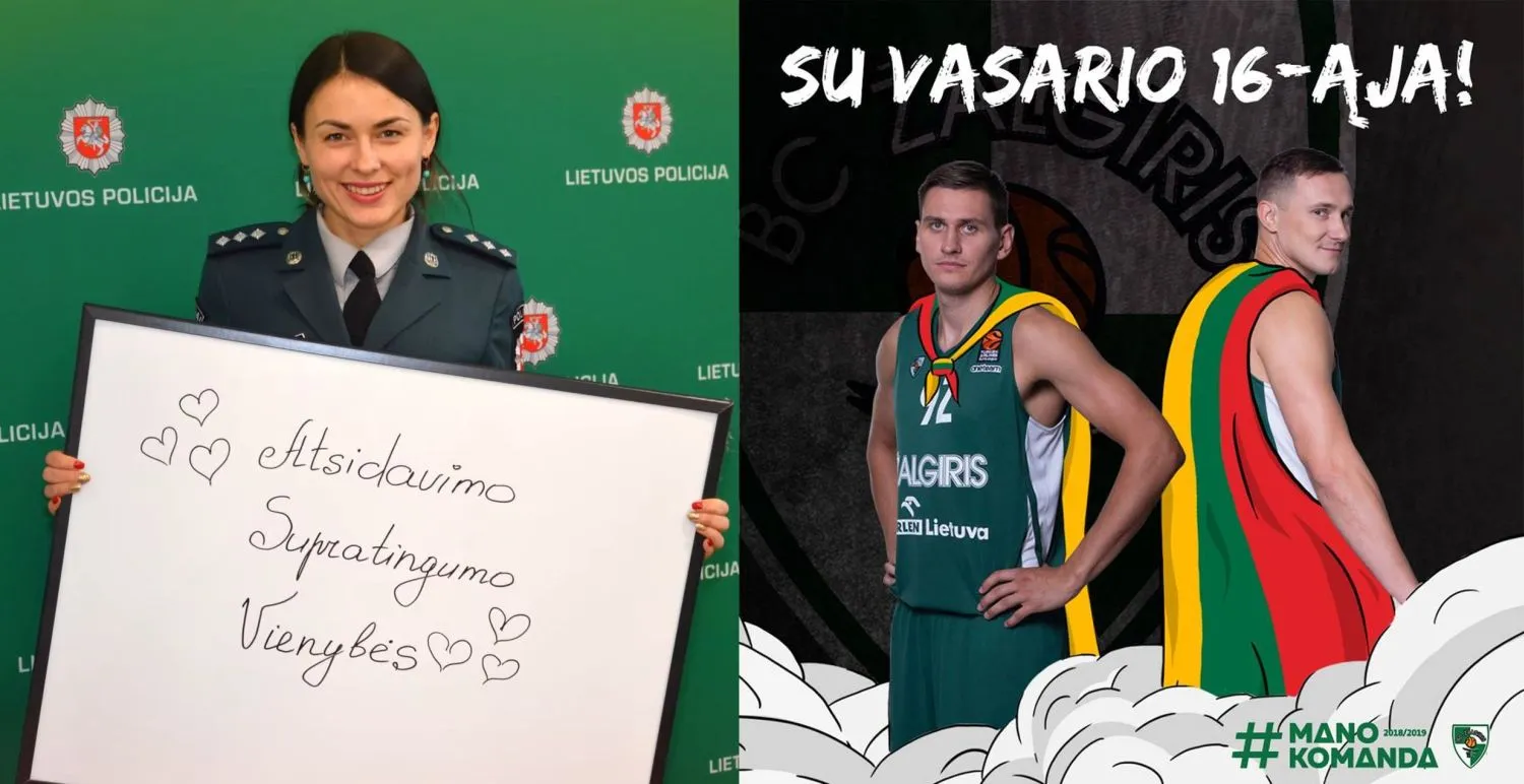 Vasario 16-osios sveikinimai