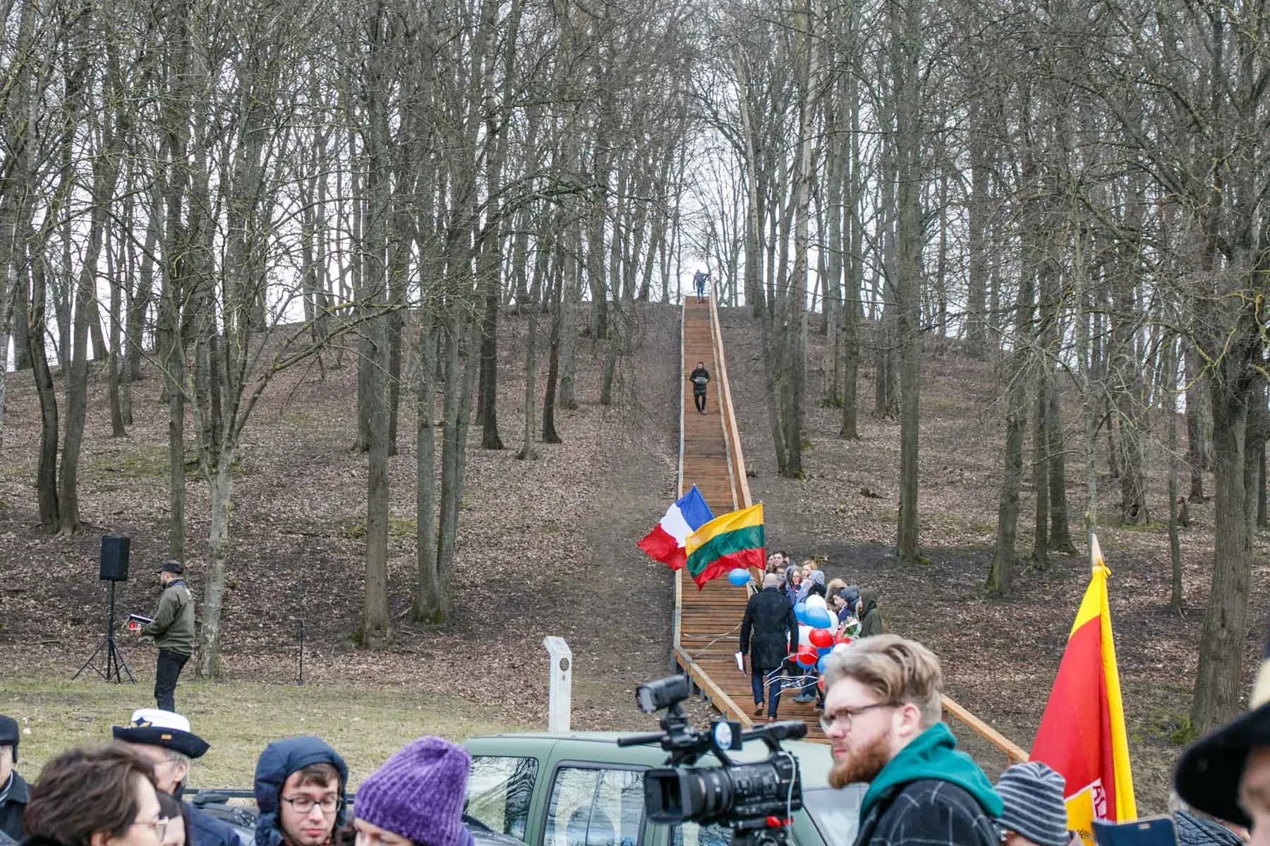 Atidengti Napoleono armijos persikėlimo per Nemuną informaciniai stendai Jiesios piliakalnyje