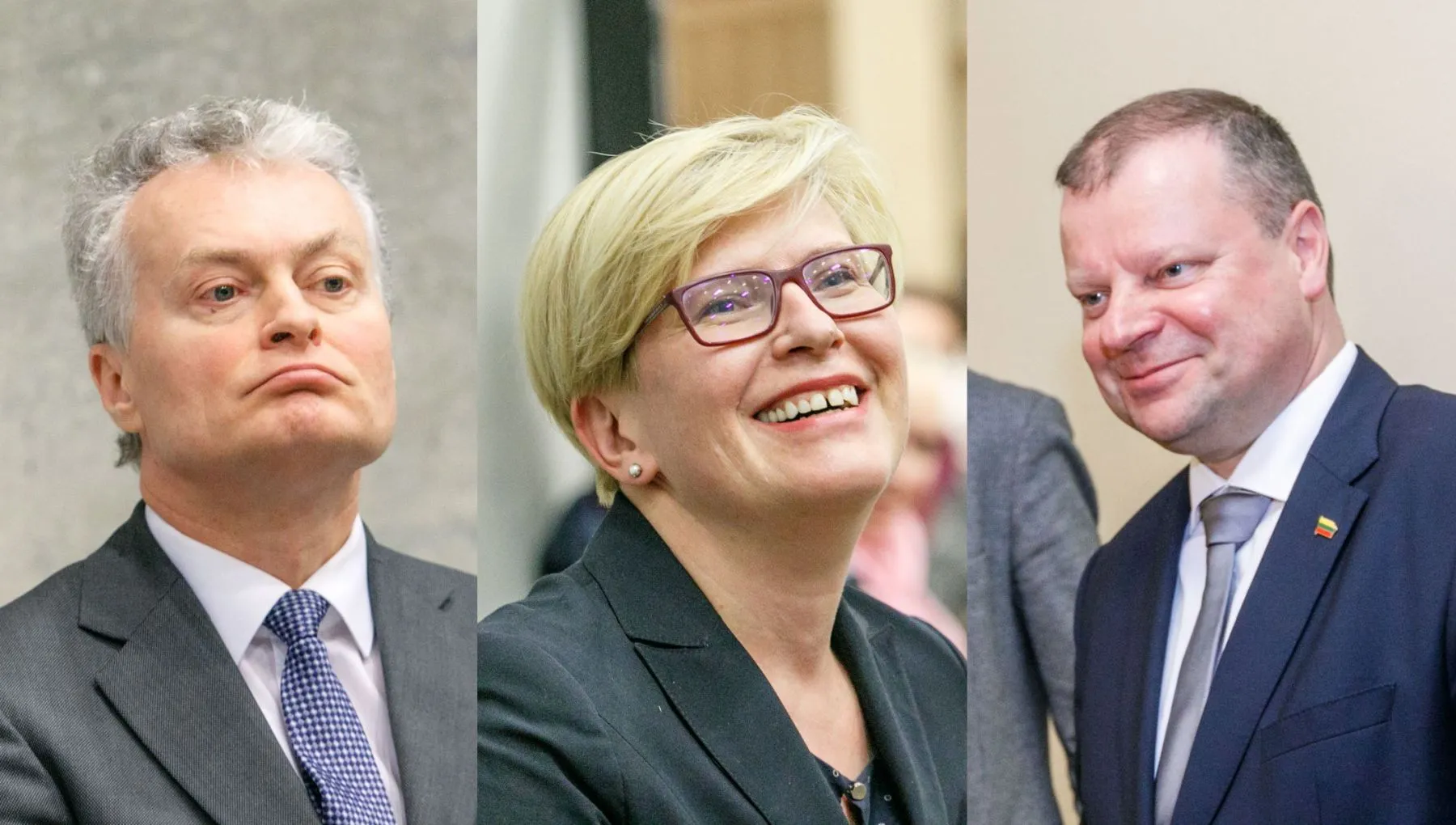 G. Nausėda, I. Šimonytė. S. Skvernelis