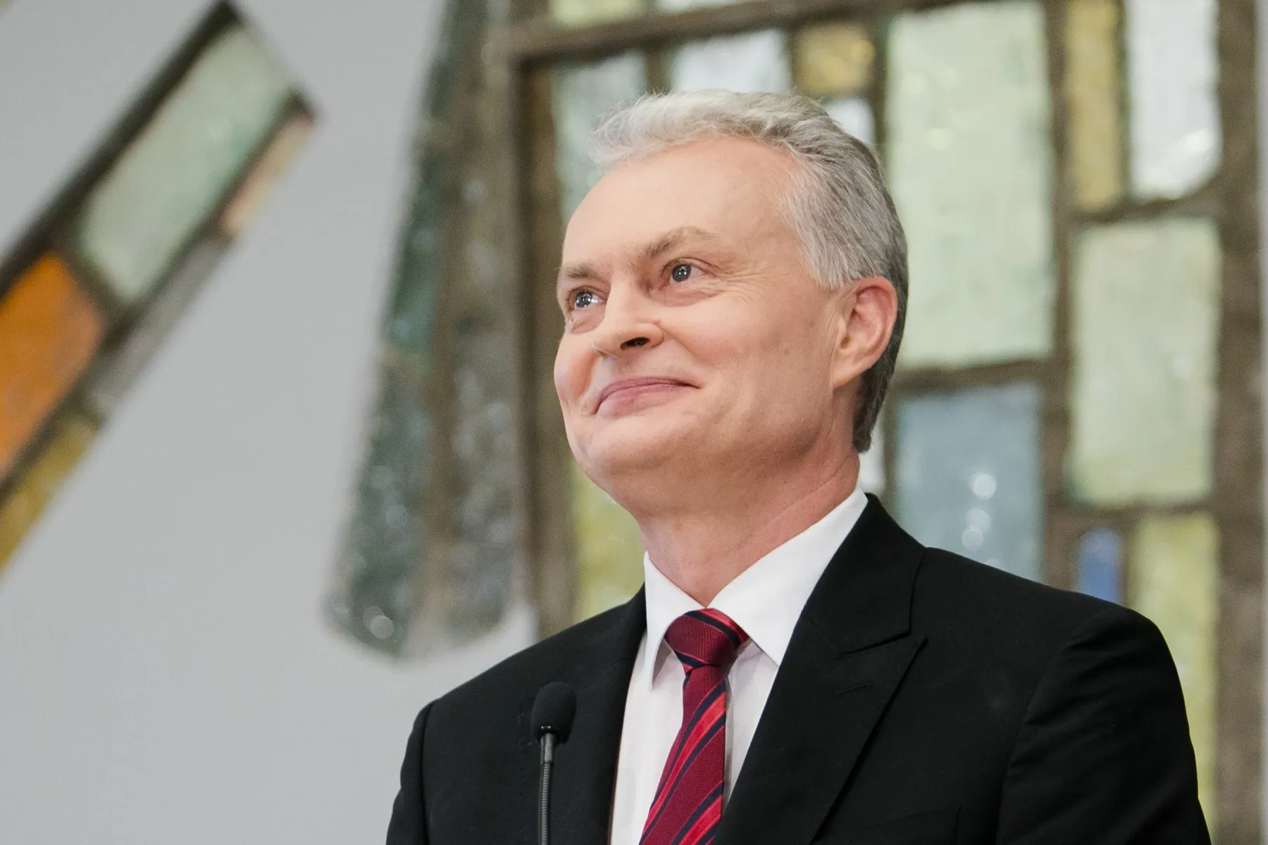 Gitanas Nausėda spaudos konferencijoje