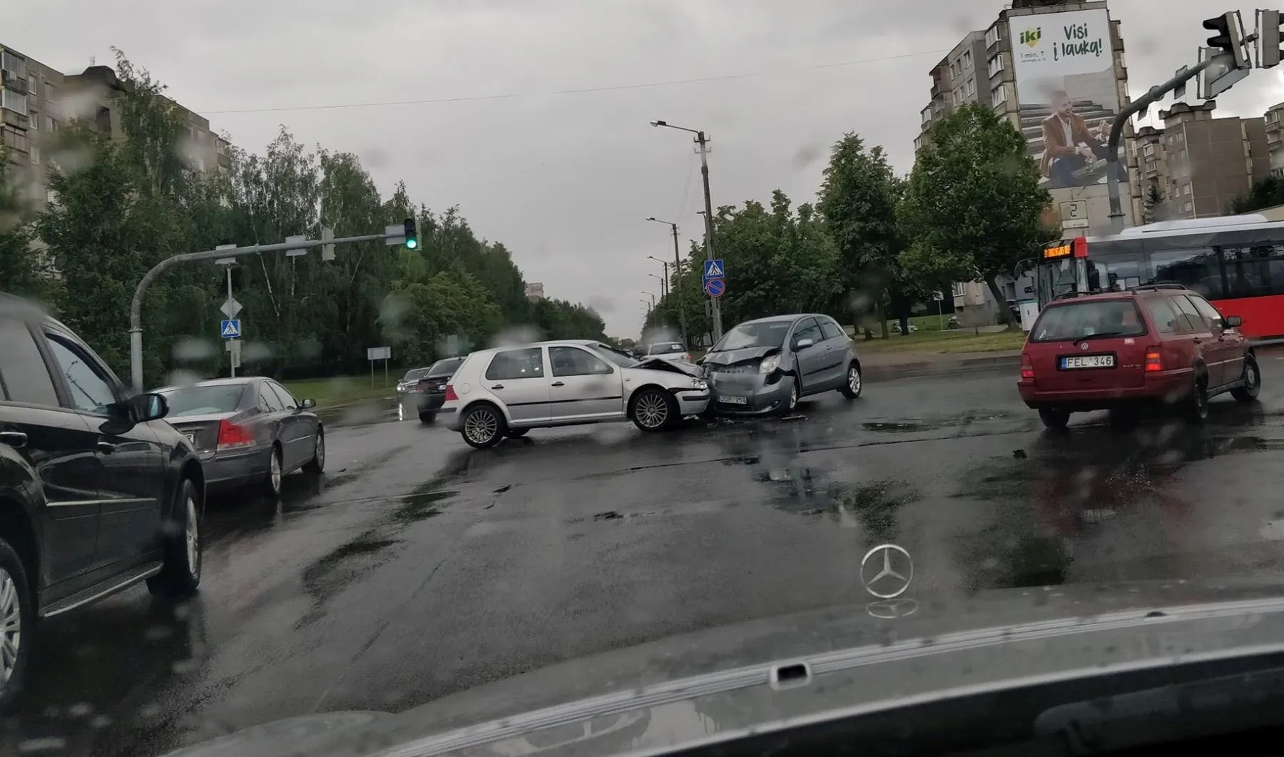 Avarija Kuršių ir Jotvingių gatvių sankryžoje