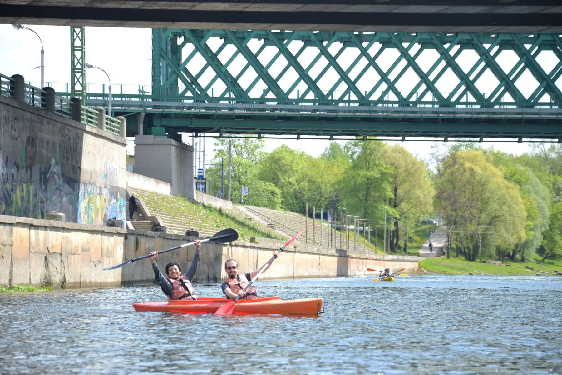 „Vandens turistų“ plaukimas baidarėmis