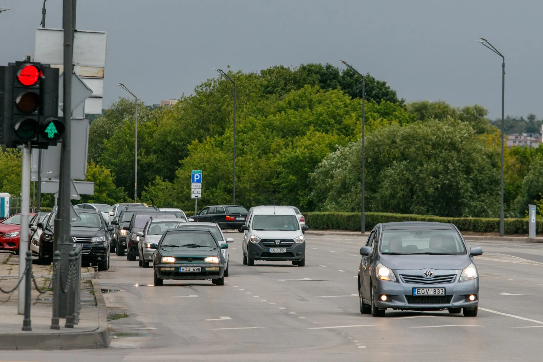 Nauja eismo tvarka Karaliaus Mindaugo prospekto ir Birštono gatvės sankryžoje