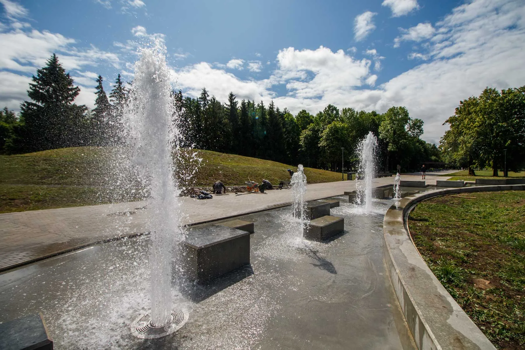 Atnaujintas Draugystės parko fontanas