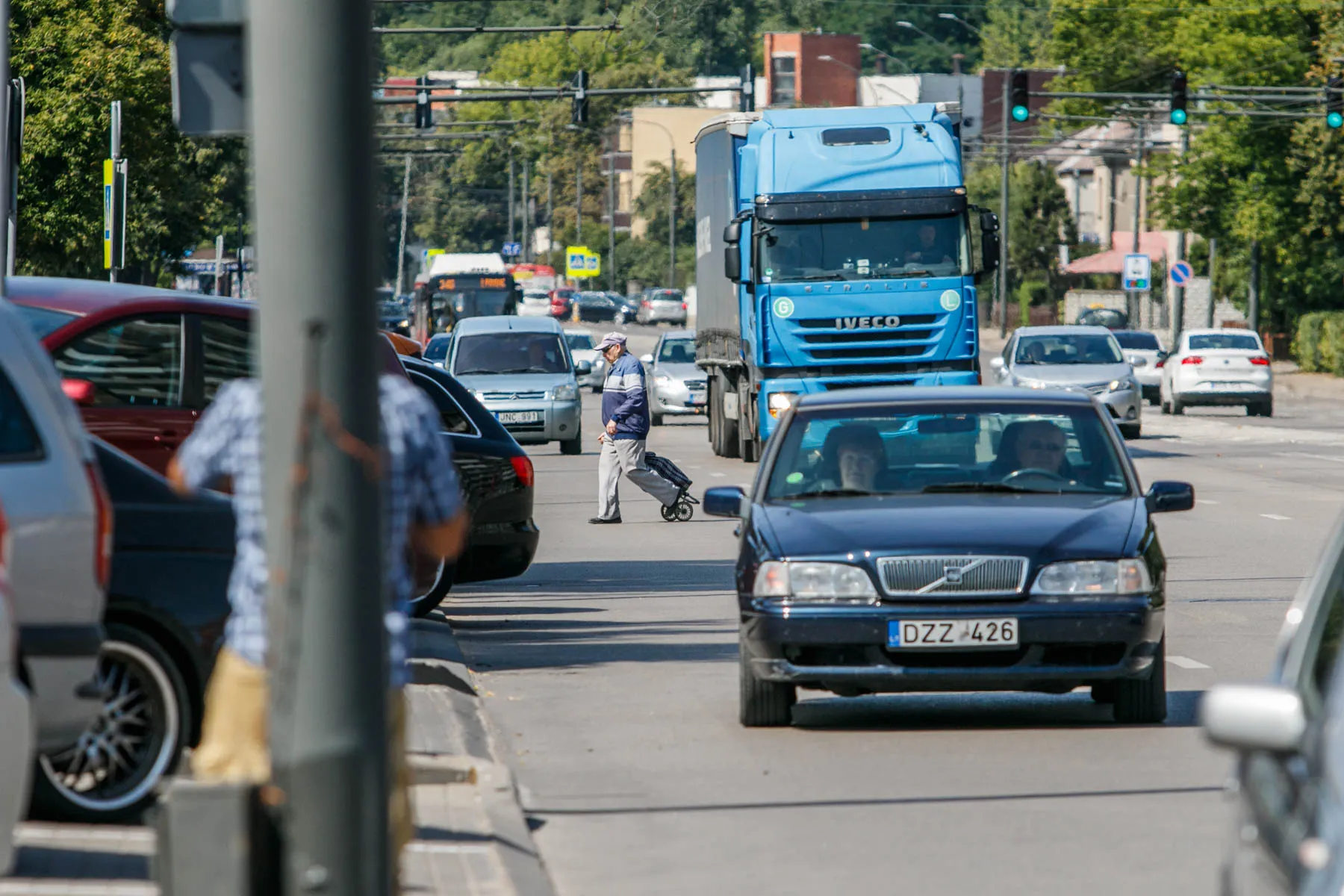 Pėstiesiems skirtas policijos reidas Vilijampolėje