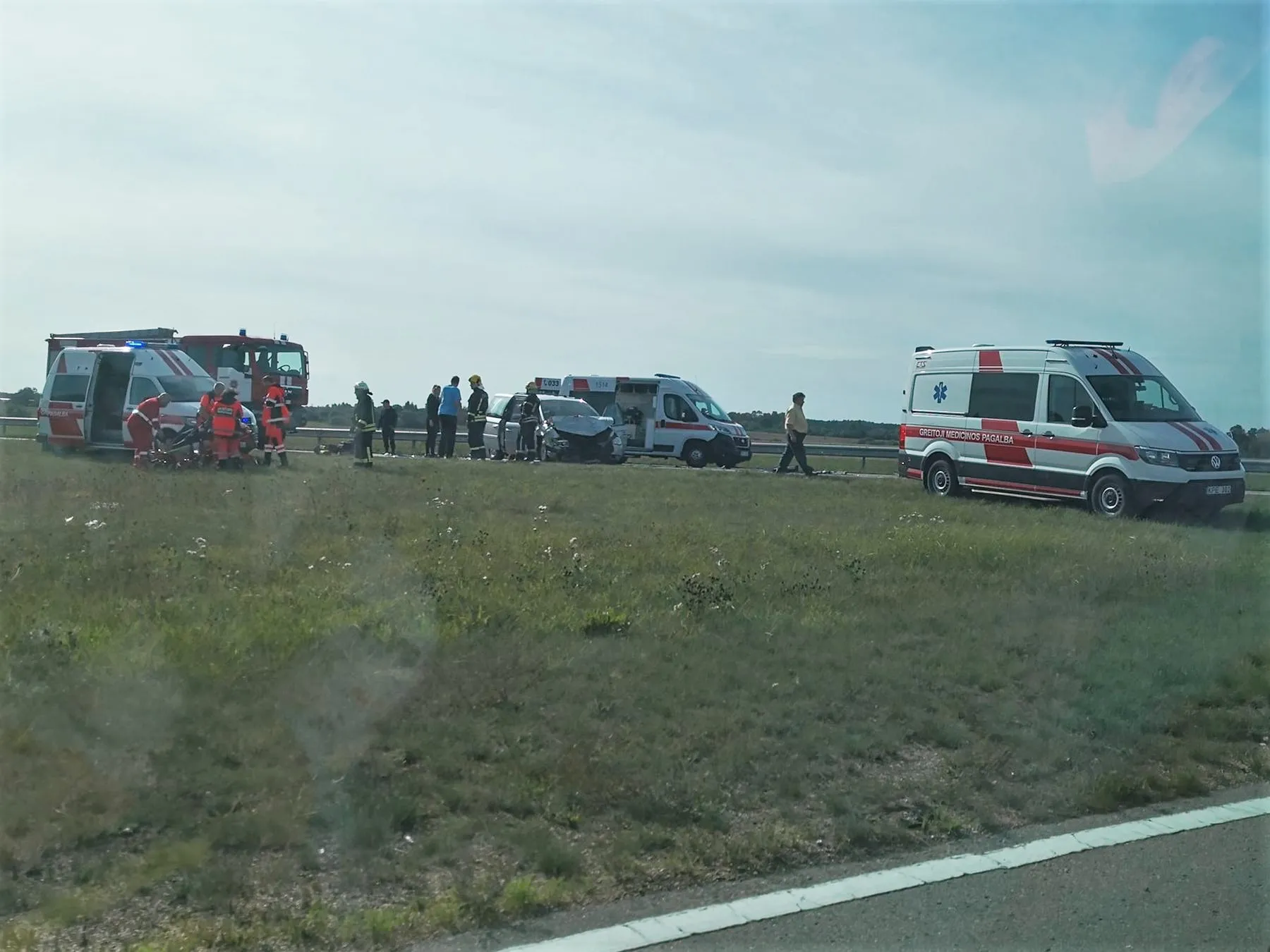 Avarija automagistralėje Kaunas-Klaipėda