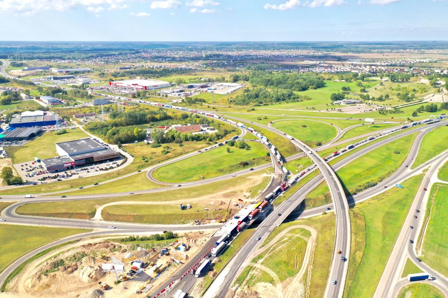 Spūstis ties „Mega“