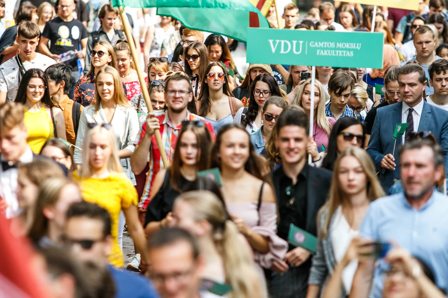 Studentai švenčia Rugsėjo 1-ąją