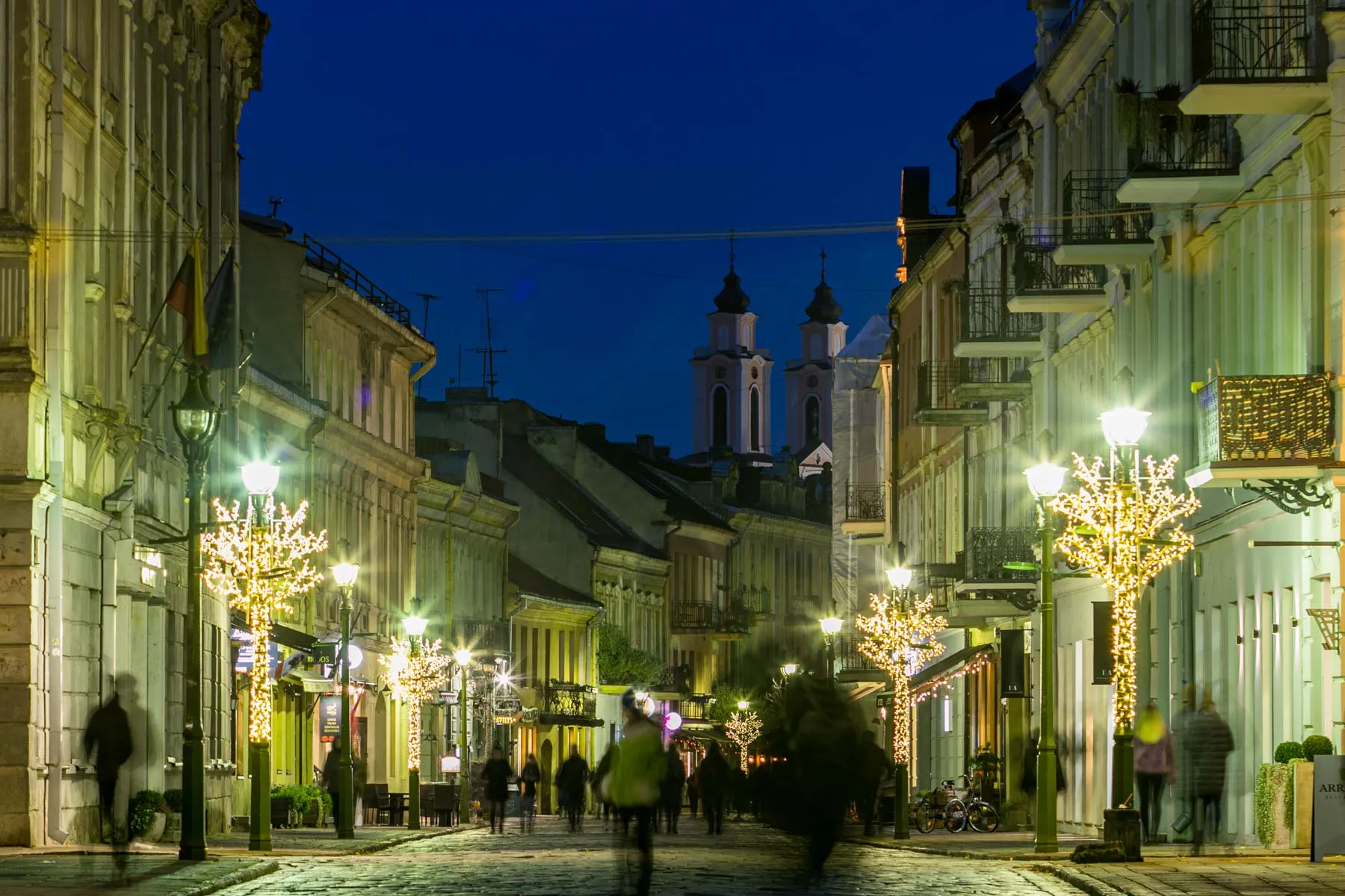 Kalėdiniai papuošimai Kauno gatvėse