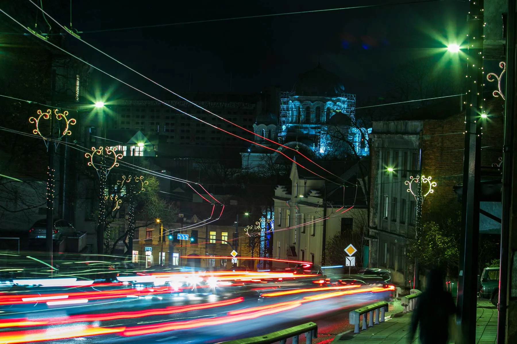 Kalėdiniai papuošimai Kauno gatvėse