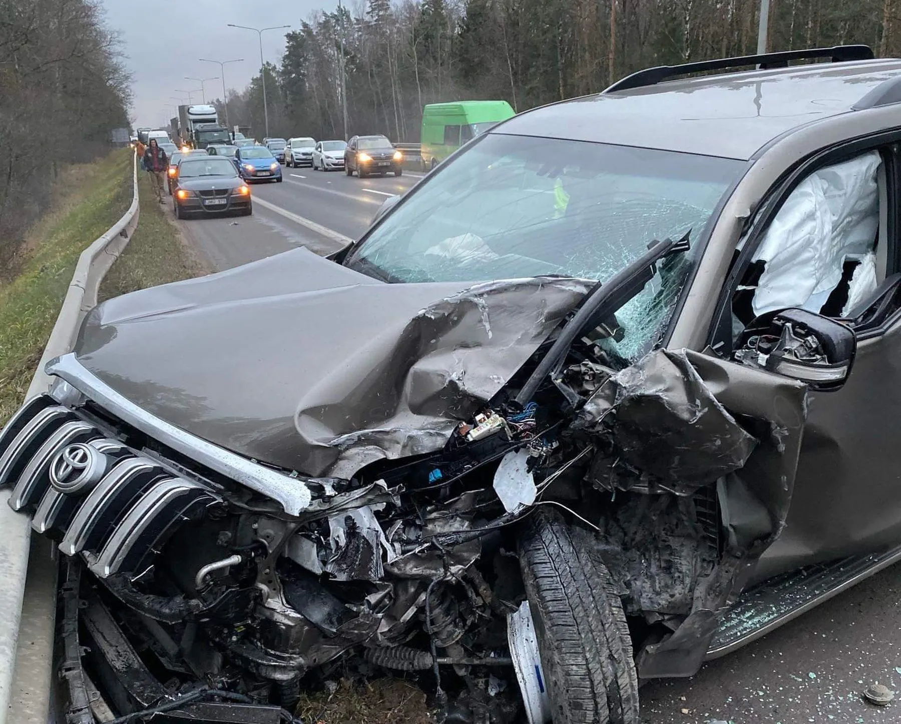 Avarija kelyje Vilnius-Kaunas