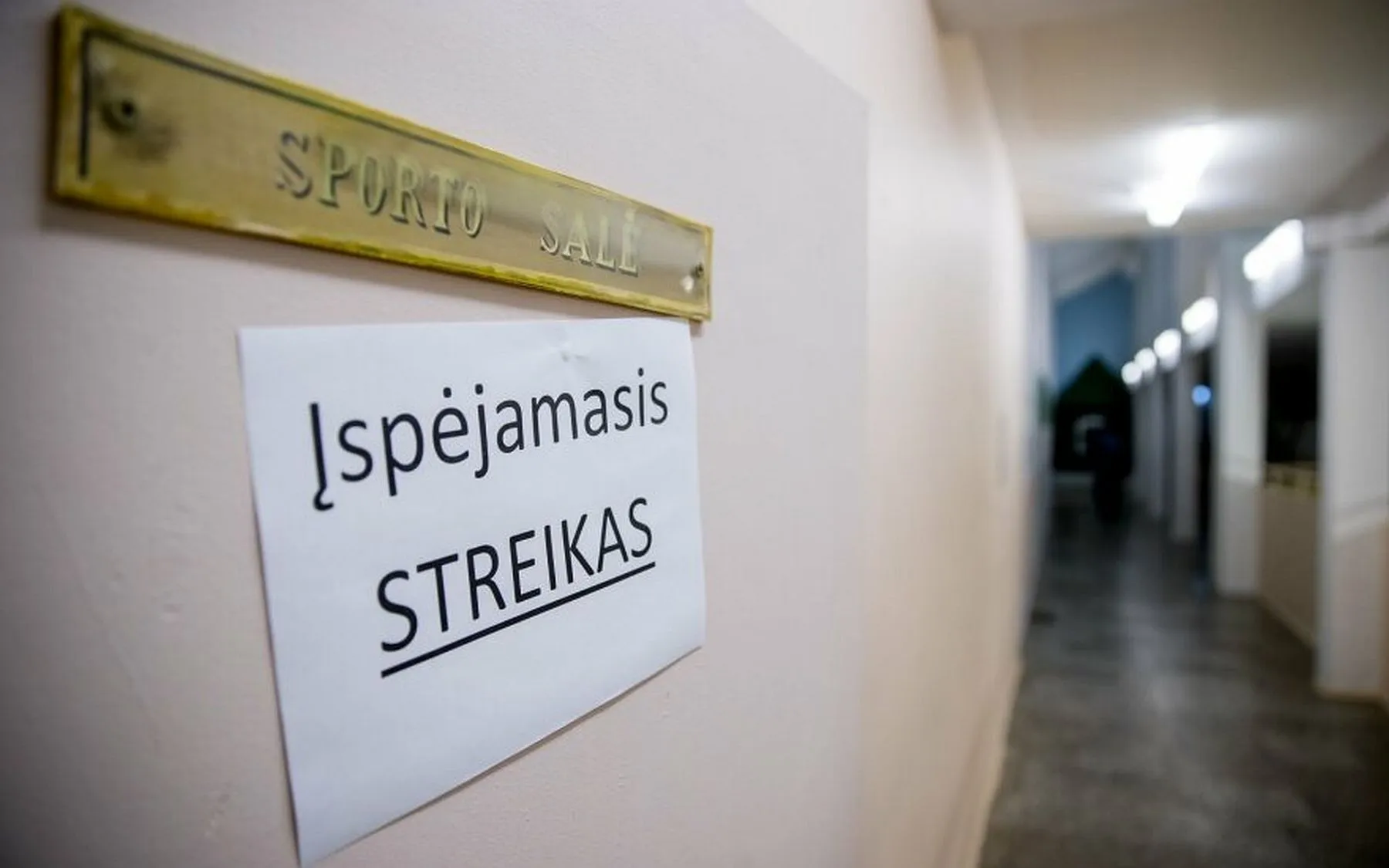 Įspėjamasis mokytojų streikas