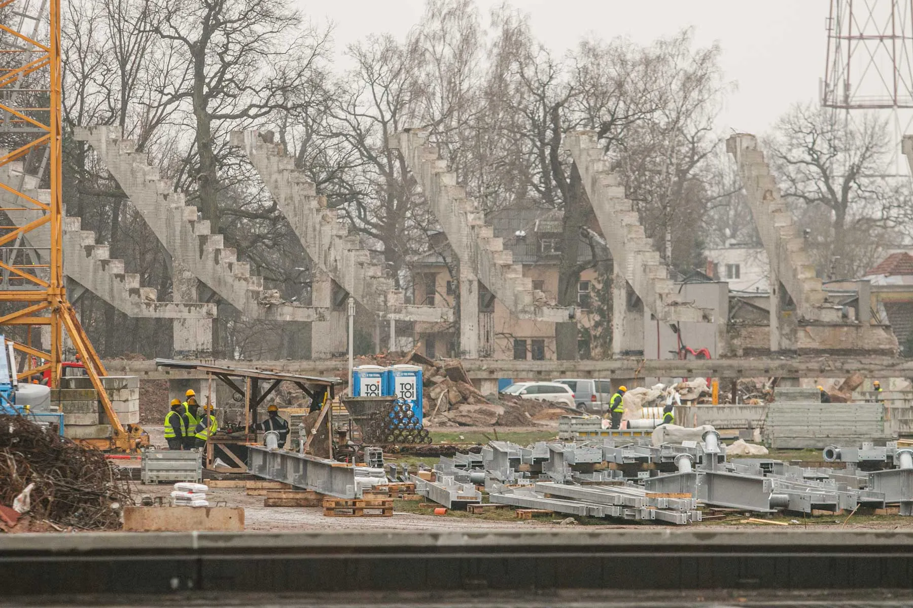 Turkai rekonstruojamame S. Dariaus ir S. Girėno stadione