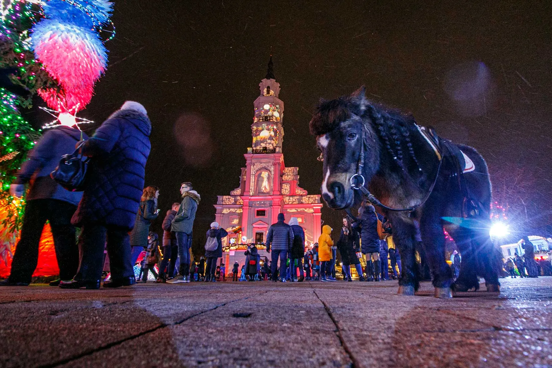 3D projekcijos Rotušės aikštėje