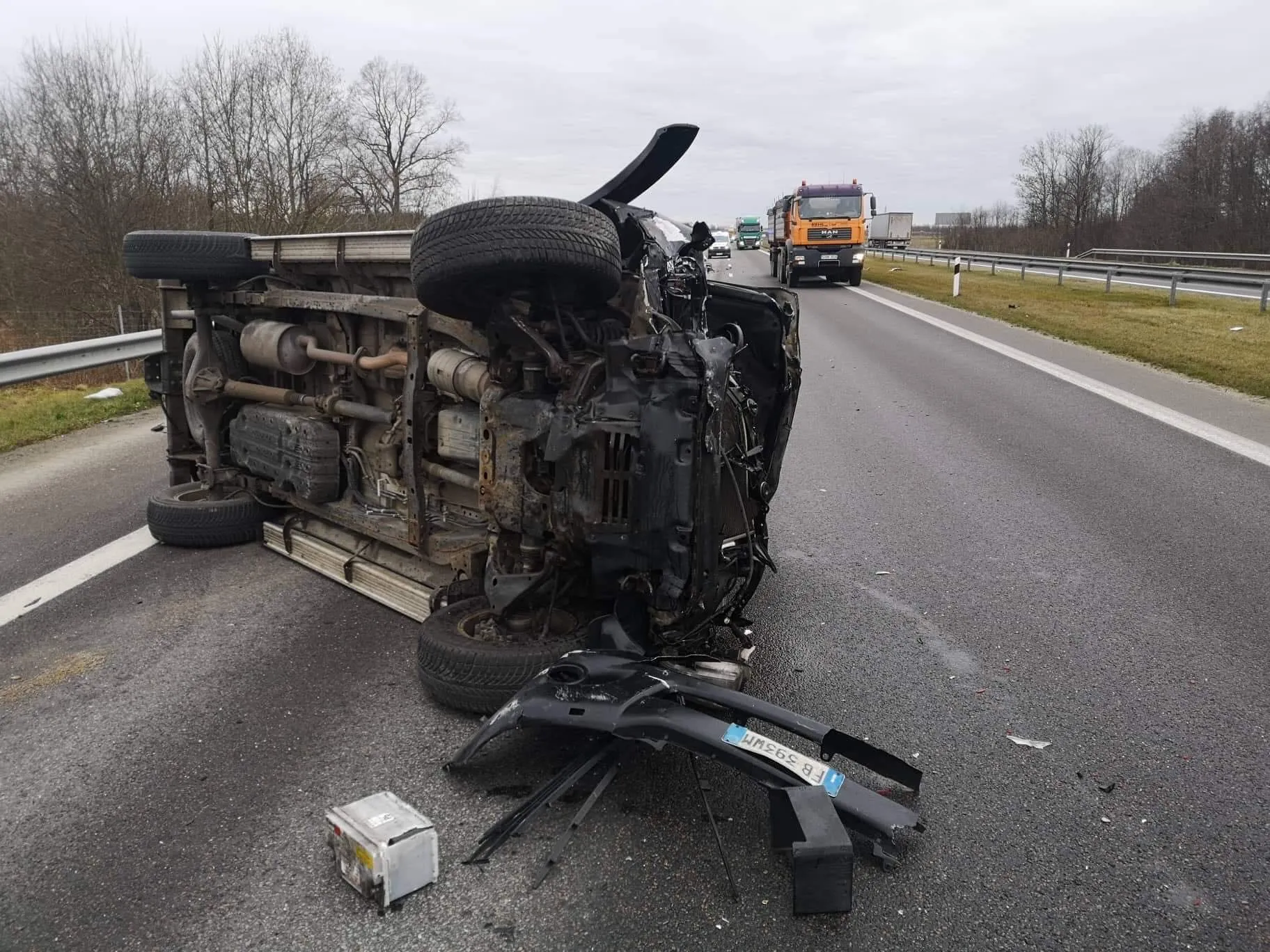 Avarija automagistralėje Klaipėda-Kaunas