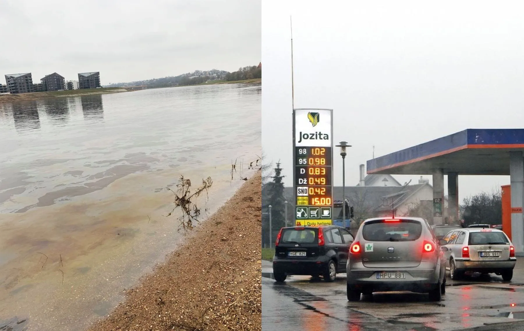 Užteršta Neris, „Jozita“, naftos produktai, teršalai