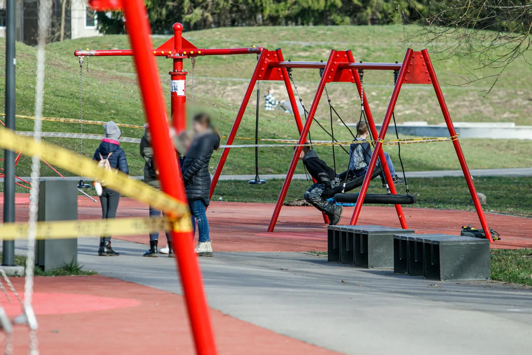 Žmonės Kauno parkuose