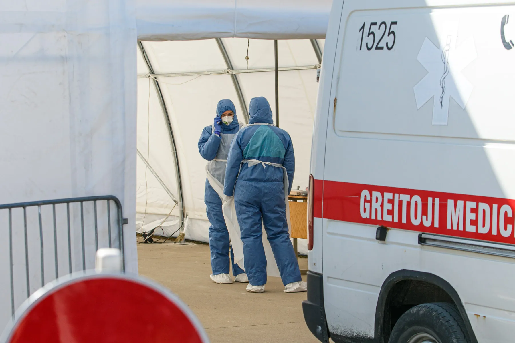 Koronaviruso mobilus patikros punktas