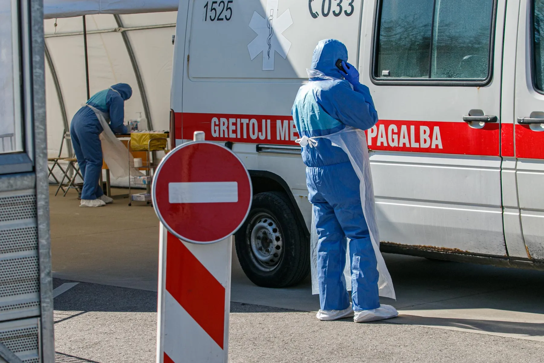 Koronaviruso mobilus patikros punktas