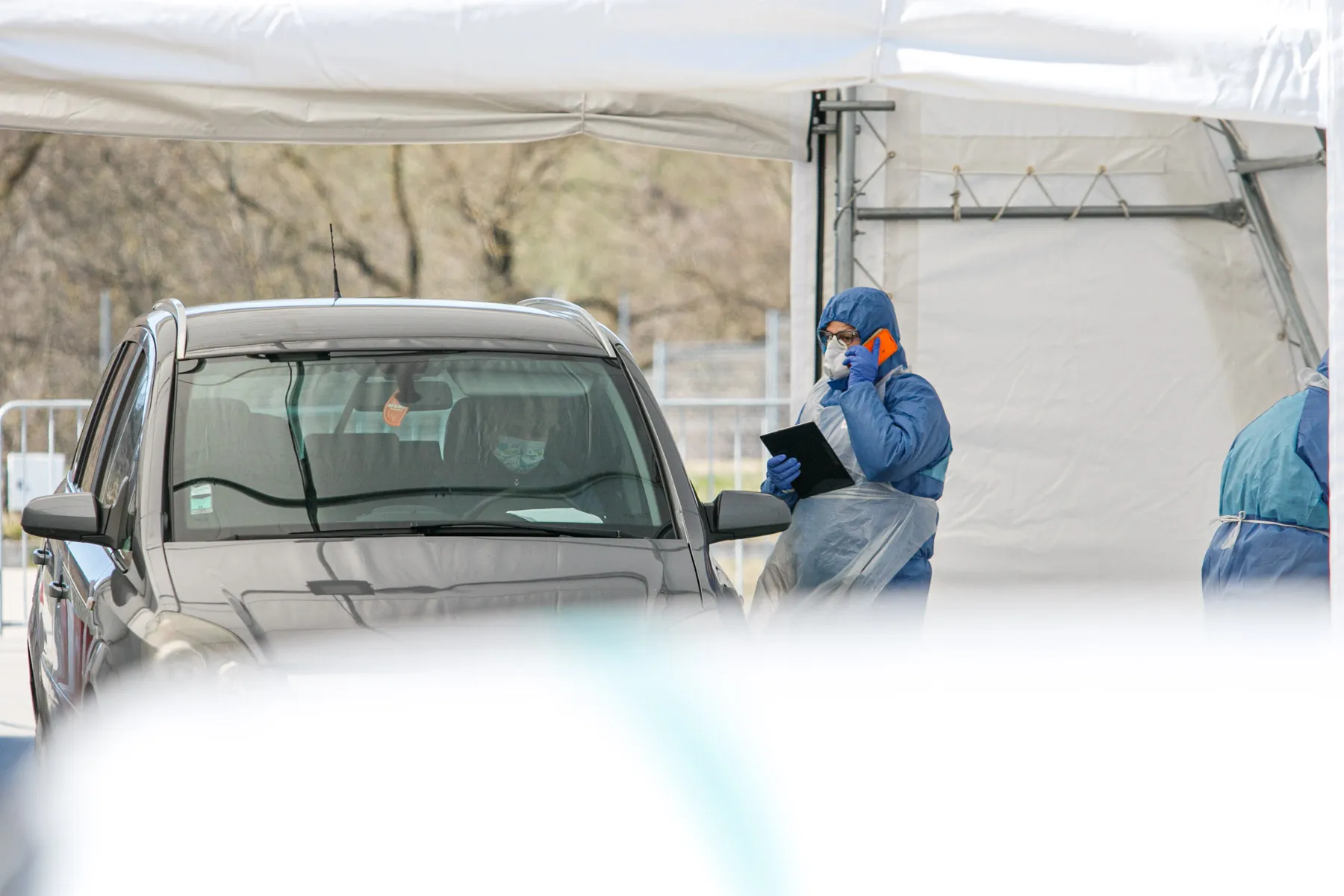 Koronaviruso mobilus patikros punktas