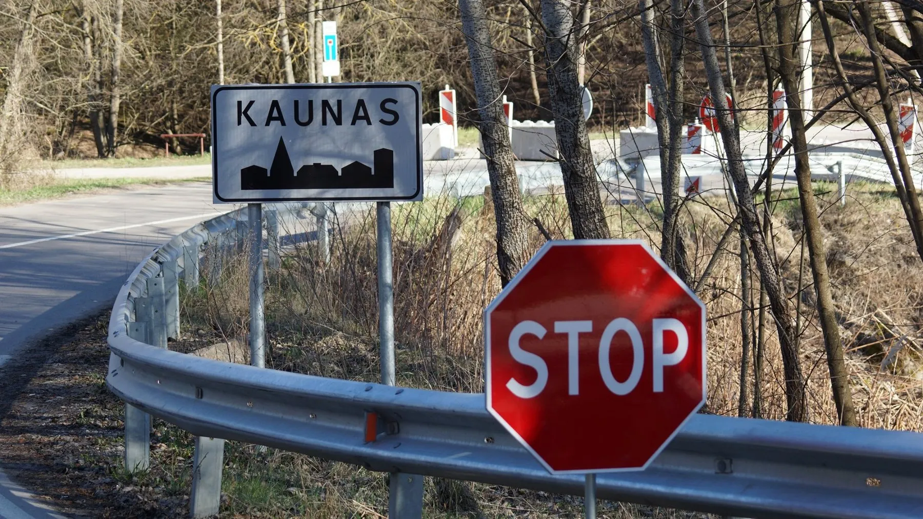 Policijos patikra ties miesto riba