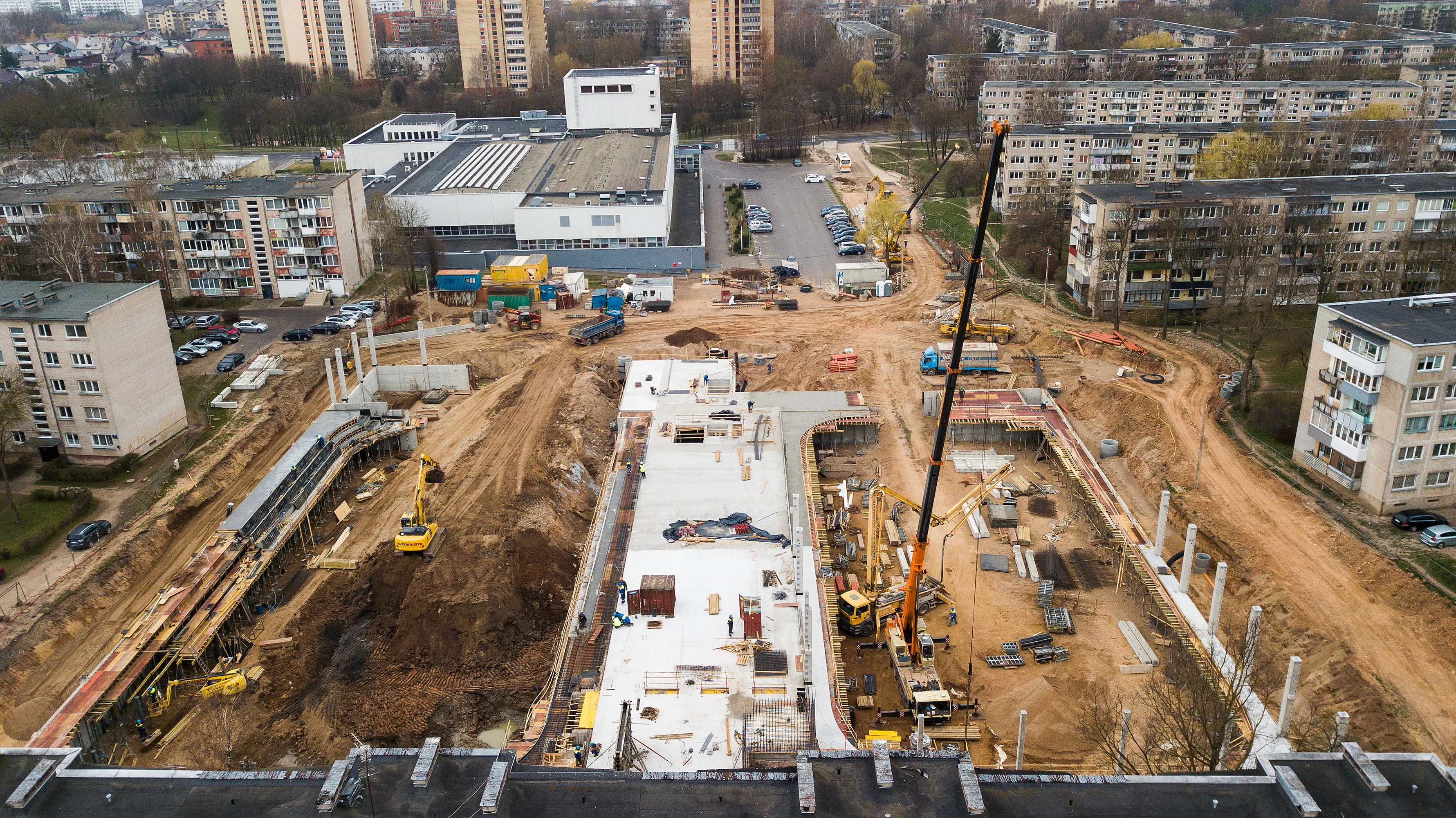 Naujosios Kauno ledo arenos statybos