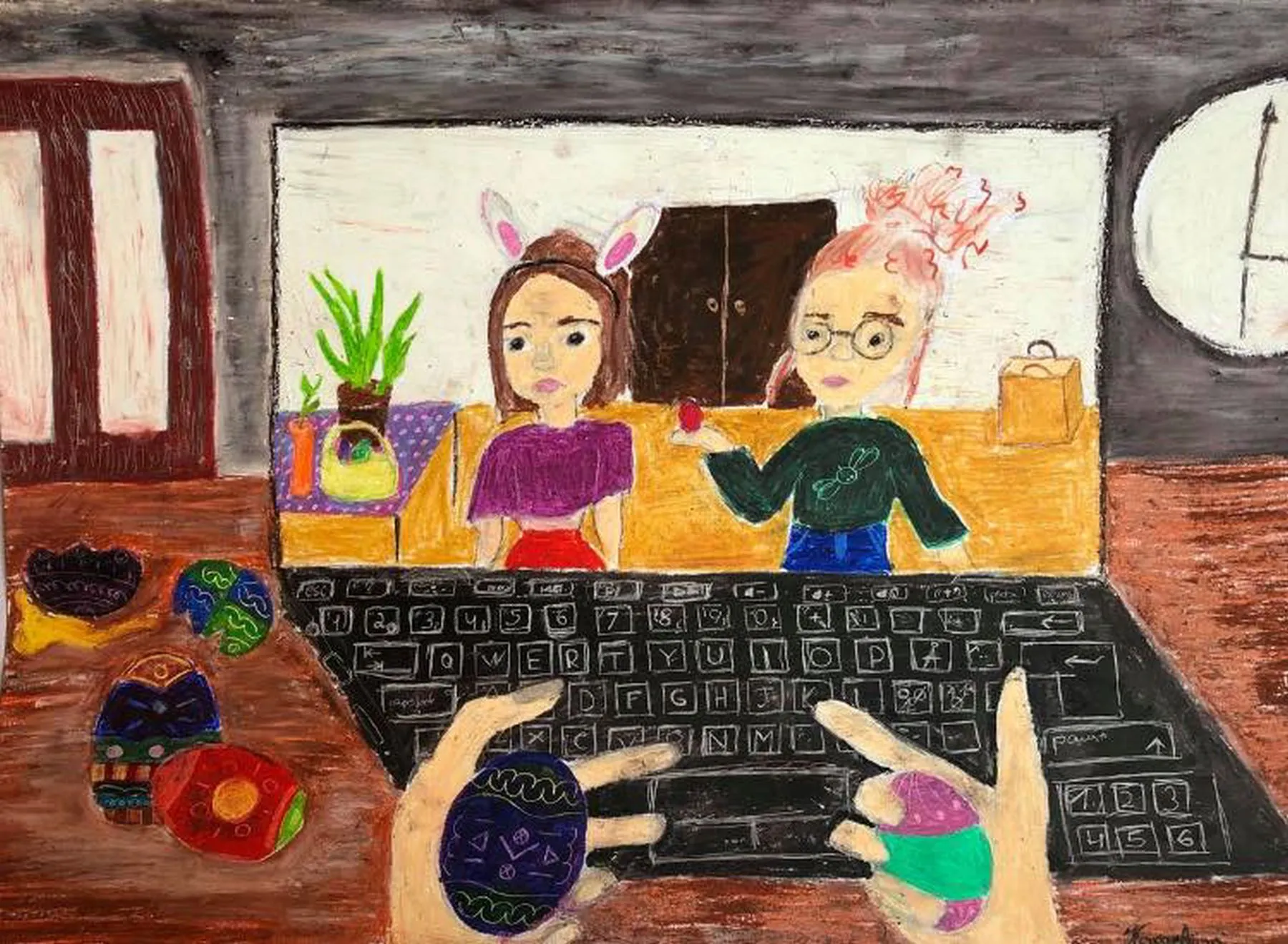 Piešinių konkursas „Lieku namuose“!