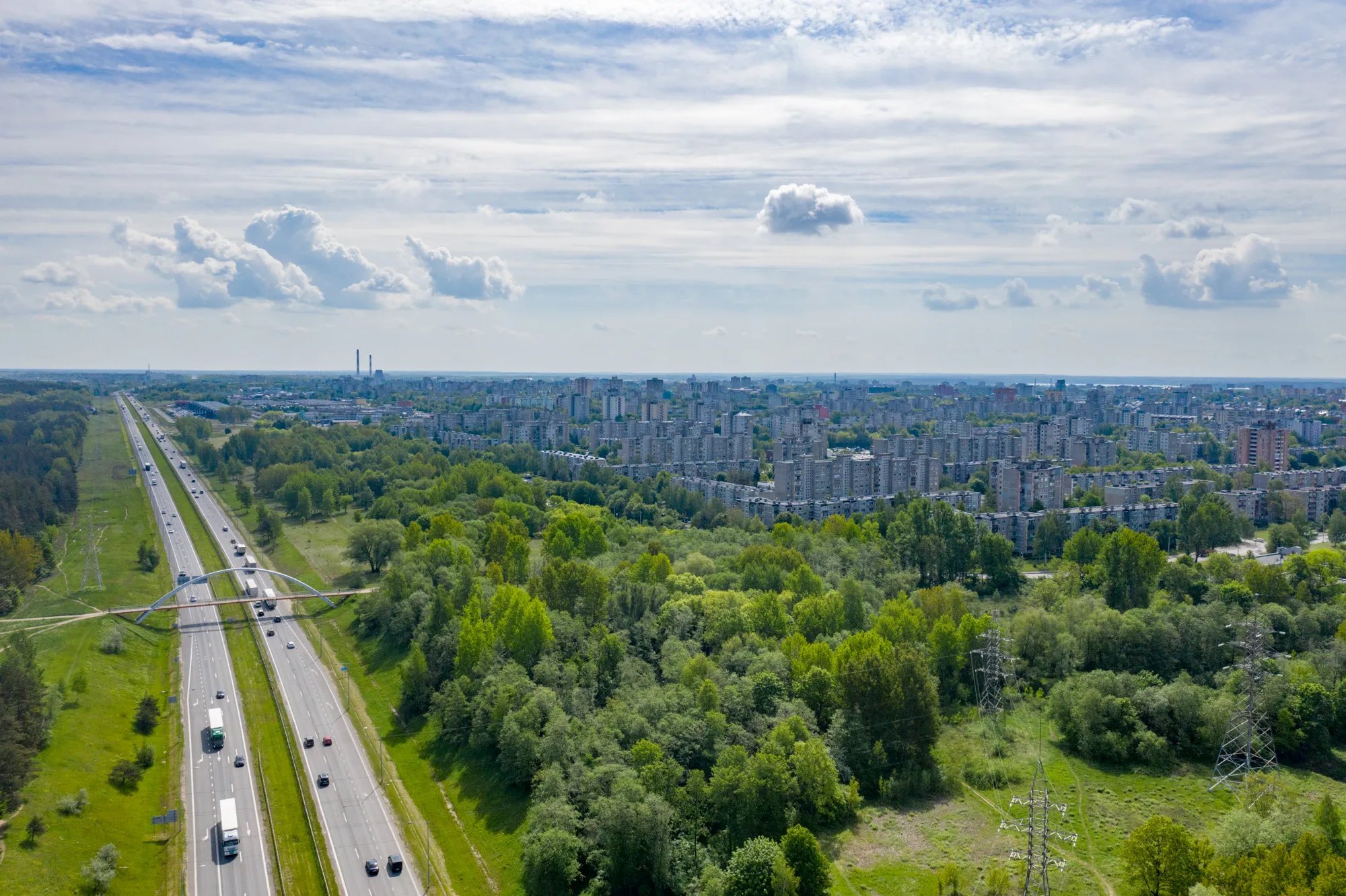 Kauno aplinkkelis, Islandijos plentas, tilto per Nerį statybos