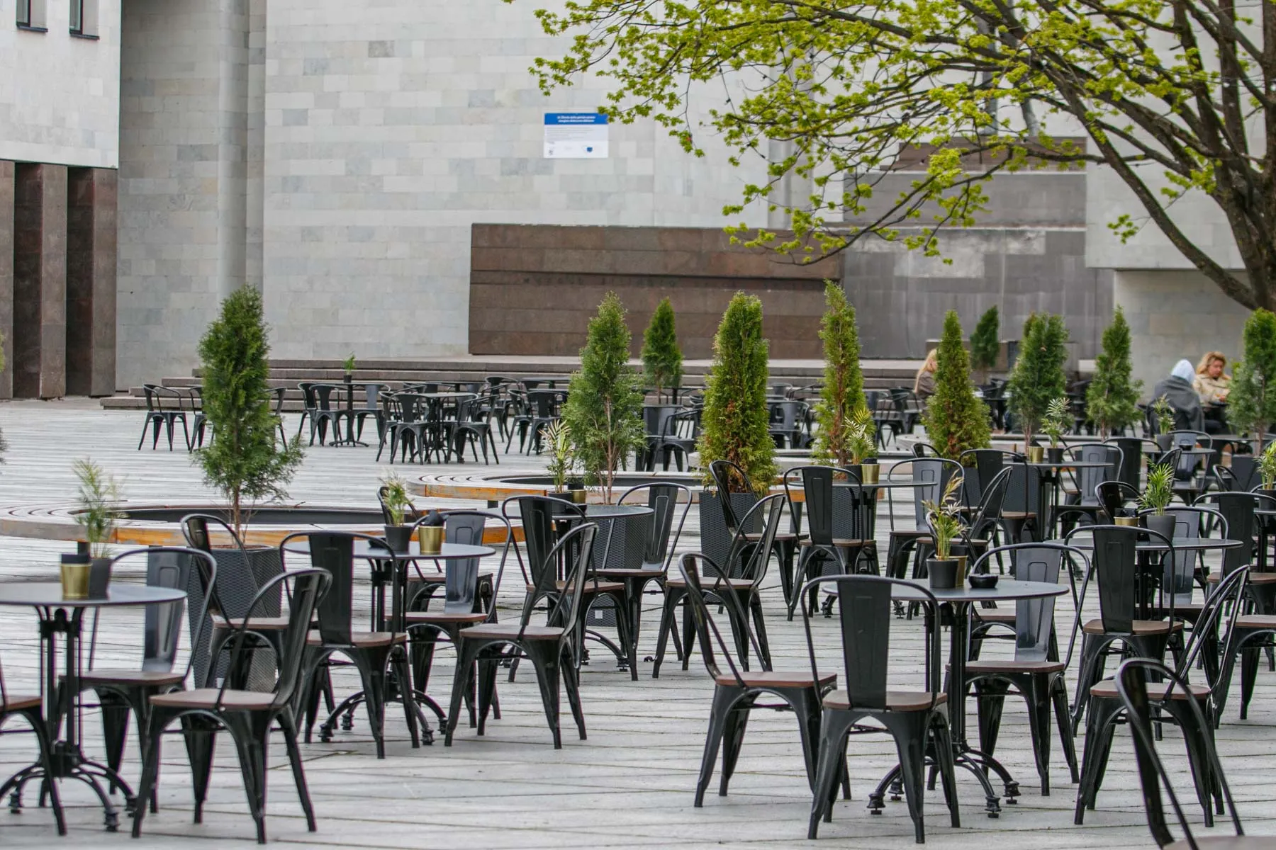 Kauniečiai miesto centre po karantino sušvelninimo