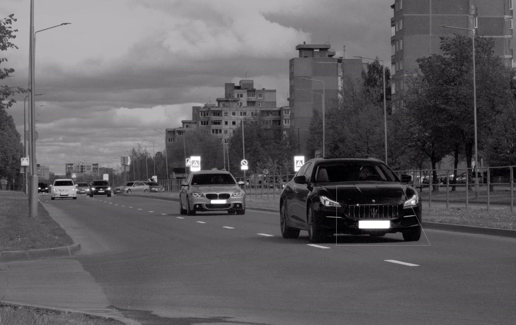 Šiaurės prospekte greitį viršijęs „Maserati“