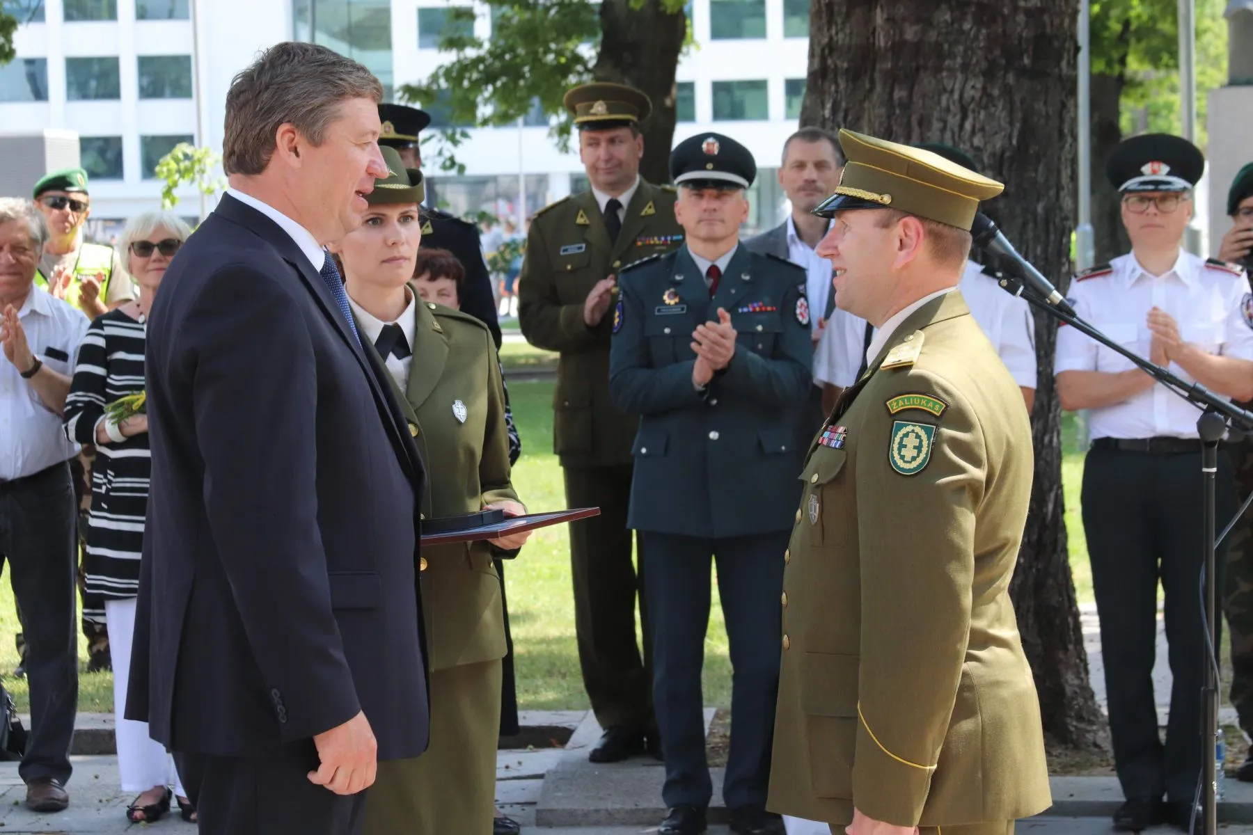 Lietuvos šaulių sąjungos vėliavos perdavimo ceremonija