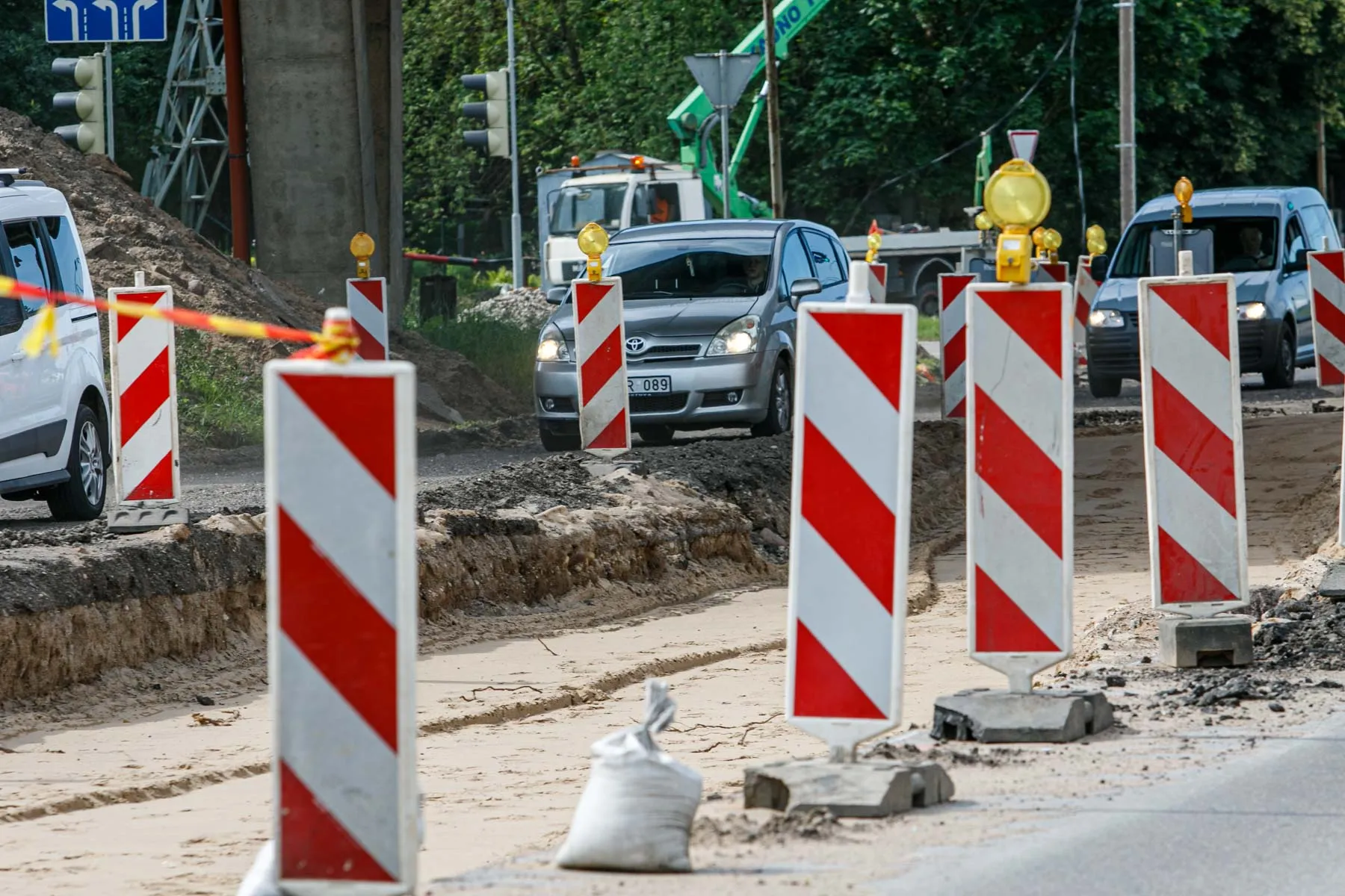 Remonto darbai po Kleboniškio tiltu