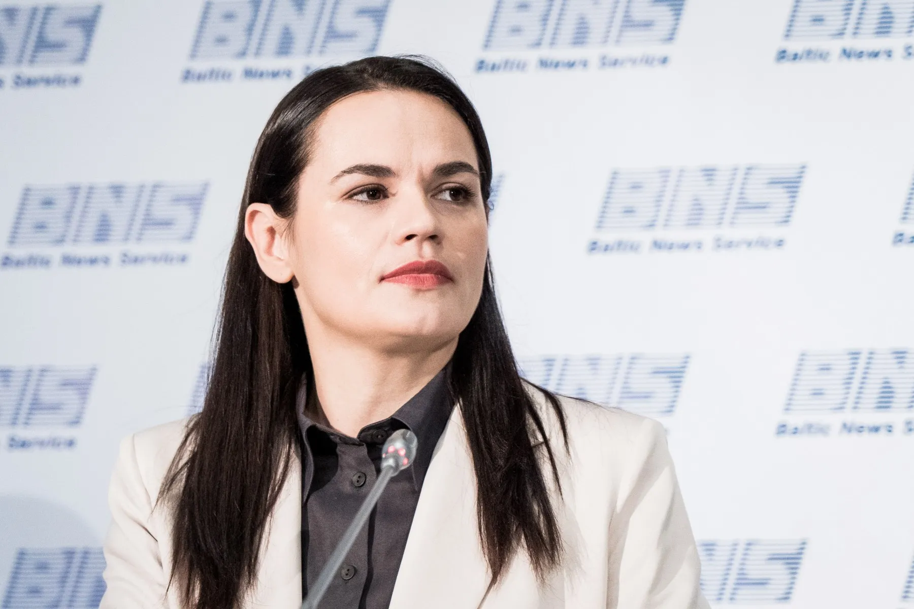 Sviatlana Cichanouskaja surengė spaudos konferenciją